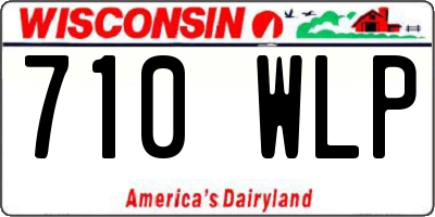 WI license plate 710WLP