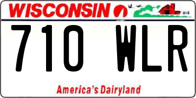 WI license plate 710WLR