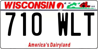 WI license plate 710WLT