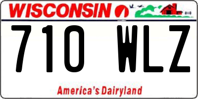 WI license plate 710WLZ