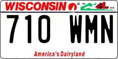 WI license plate 710WMN