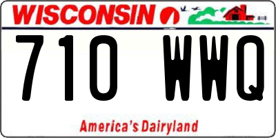 WI license plate 710WWQ