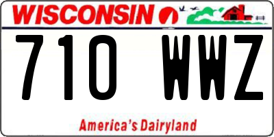 WI license plate 710WWZ