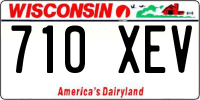 WI license plate 710XEV