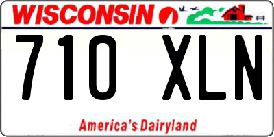 WI license plate 710XLN