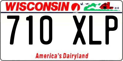 WI license plate 710XLP