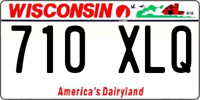 WI license plate 710XLQ