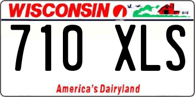 WI license plate 710XLS