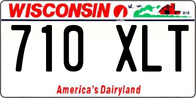WI license plate 710XLT
