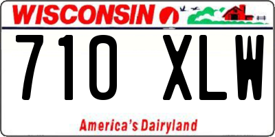 WI license plate 710XLW