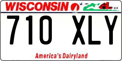 WI license plate 710XLY