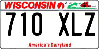 WI license plate 710XLZ