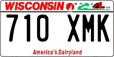WI license plate 710XMK