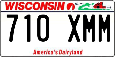 WI license plate 710XMM