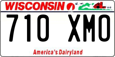 WI license plate 710XMO