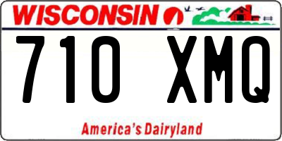 WI license plate 710XMQ