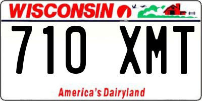 WI license plate 710XMT