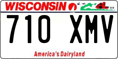 WI license plate 710XMV