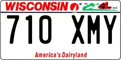 WI license plate 710XMY
