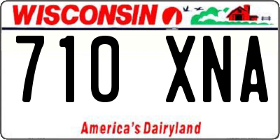 WI license plate 710XNA