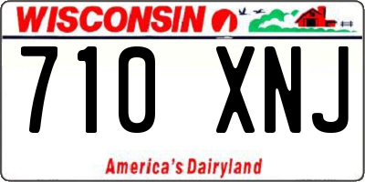 WI license plate 710XNJ