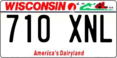WI license plate 710XNL