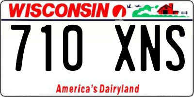 WI license plate 710XNS
