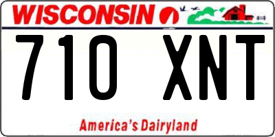WI license plate 710XNT