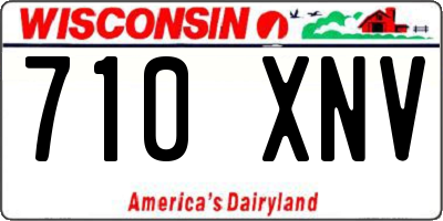 WI license plate 710XNV