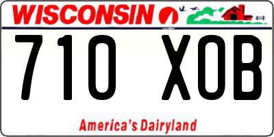 WI license plate 710XOB