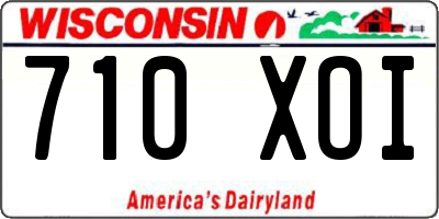 WI license plate 710XOI