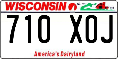 WI license plate 710XOJ