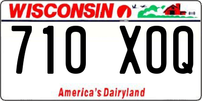 WI license plate 710XOQ