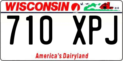 WI license plate 710XPJ
