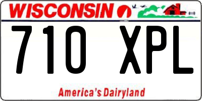 WI license plate 710XPL