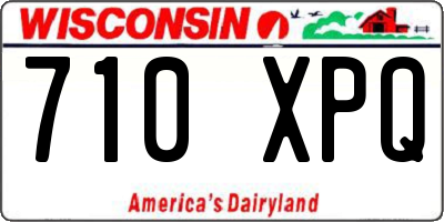 WI license plate 710XPQ