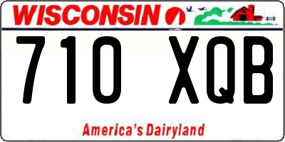 WI license plate 710XQB