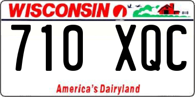 WI license plate 710XQC