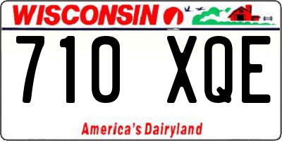 WI license plate 710XQE