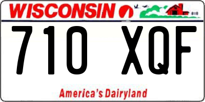 WI license plate 710XQF