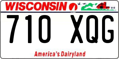 WI license plate 710XQG