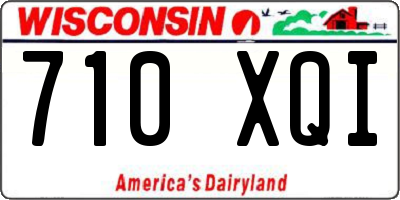 WI license plate 710XQI