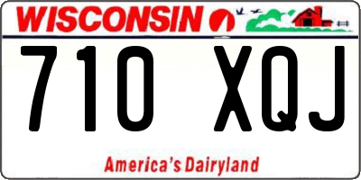 WI license plate 710XQJ