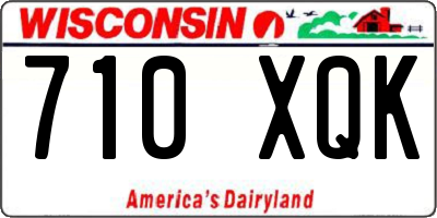 WI license plate 710XQK