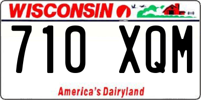 WI license plate 710XQM