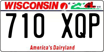 WI license plate 710XQP