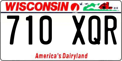 WI license plate 710XQR