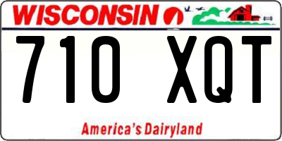 WI license plate 710XQT