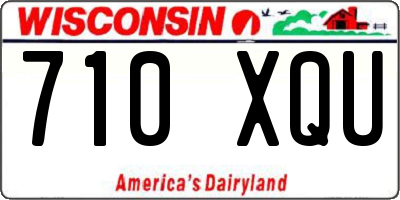 WI license plate 710XQU