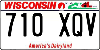 WI license plate 710XQV